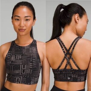 Lululemon Energy Bra High Neck Long line size 6